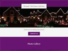 Tablet Screenshot of elegantchristmaslighting.com